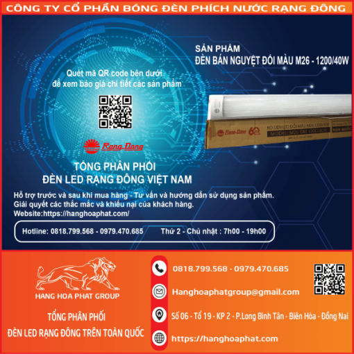 Đèn Bán Nguyệt Rạng Đông Đổi Màu M26-2