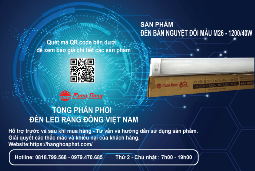 Đèn Bán Nguyệt Rạng Đông Đổi Màu M26-1