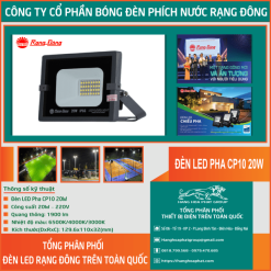 Đèn Pha LED CP10 20W Rạng Đông