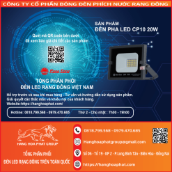 Đèn Pha LED CP10 20W Rạng Đông-2