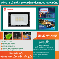 Đèn Pha LED CP10 70W Rạng Đông