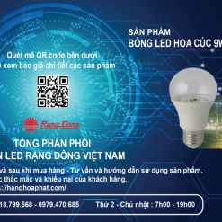 Đèn LED hoa cúc 9W Rạng Đông-1