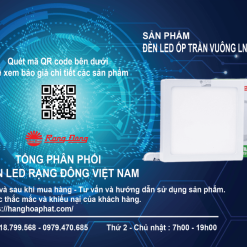 Đèn Ốp Trần Rạng Đông vuông LN08-18W-1