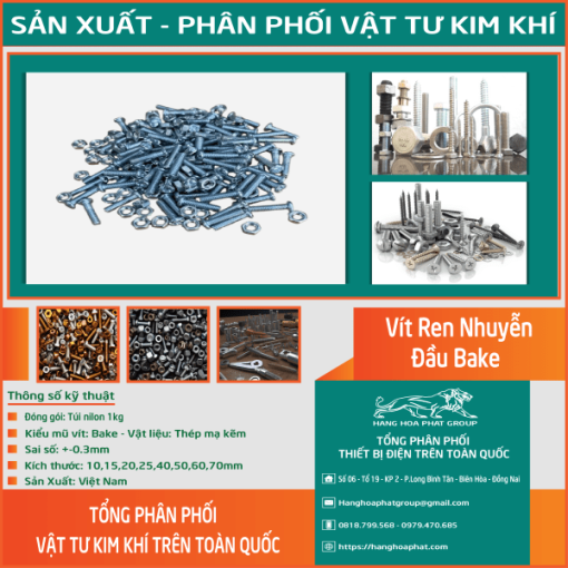 Vít ren nhuyễn bake